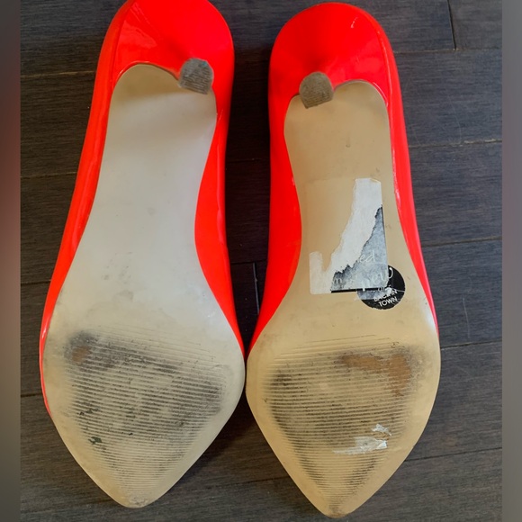 Hot Neon Pink Three Inch Heels from Town Shoes Women’s 7.5 - Picture 10 of 11
